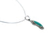 Southwest Turquoise Sterling Silver Snake Chain Necklace Set JX129165